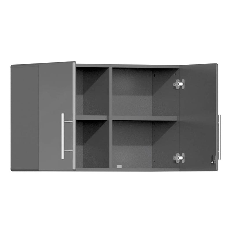 Ulti-MATE Garage 6-Piece Cabinet System with Bamboo Worktop in Graphite Grey Metallic