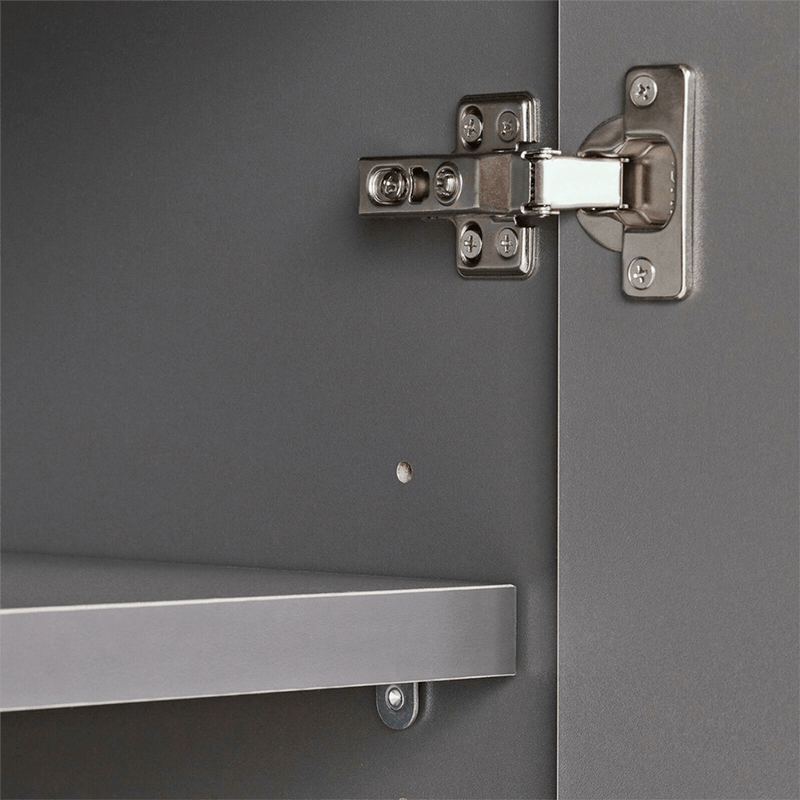 Ulti-MATE Garage 7-Piece Garage Cabinet System with Bamboo Worktop in Midnight Black Metallic