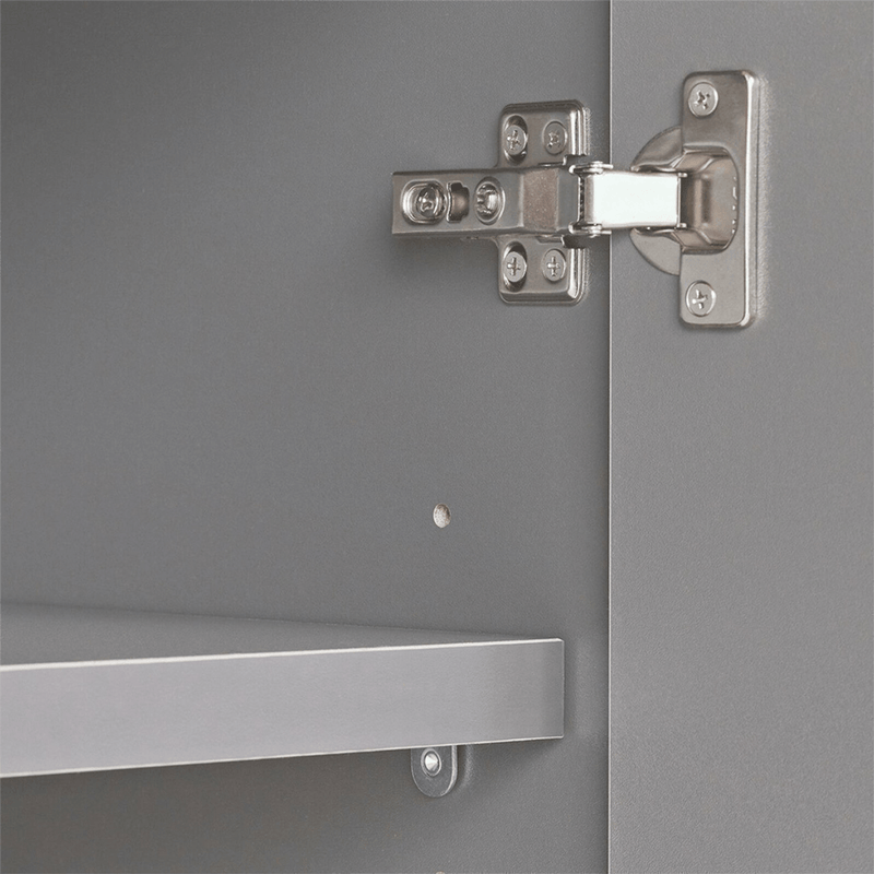 Ulti-MATE Garage 7-Piece Garage Cabinet System with Bamboo Worktop in Stardust Silver Metallic