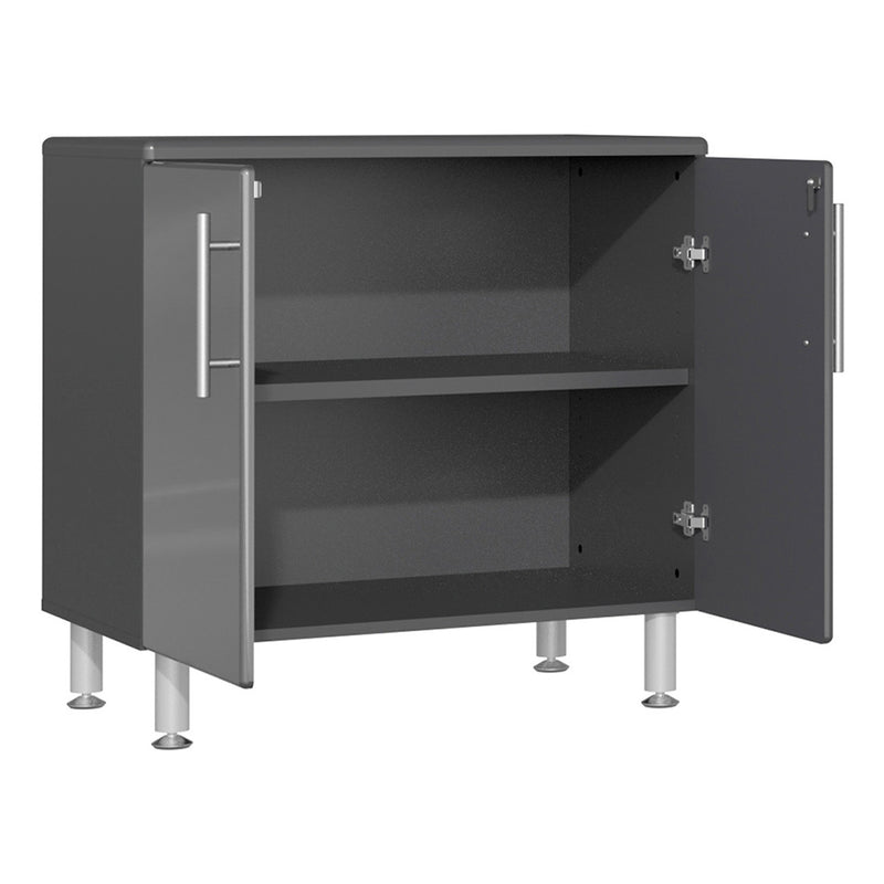 Ulti-MATE Garage 2-Door Oversized Base Cabinet in Graphite Grey Metallic