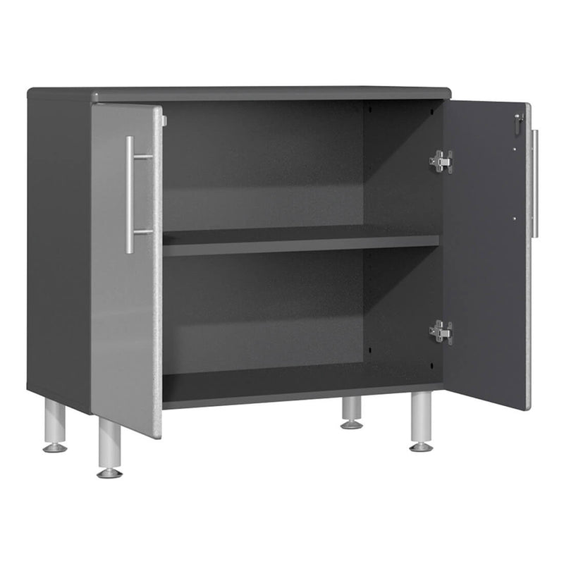 Ulti-MATE Garage 2-Door Oversized Base Cabinet in Stardust Silver Metallic