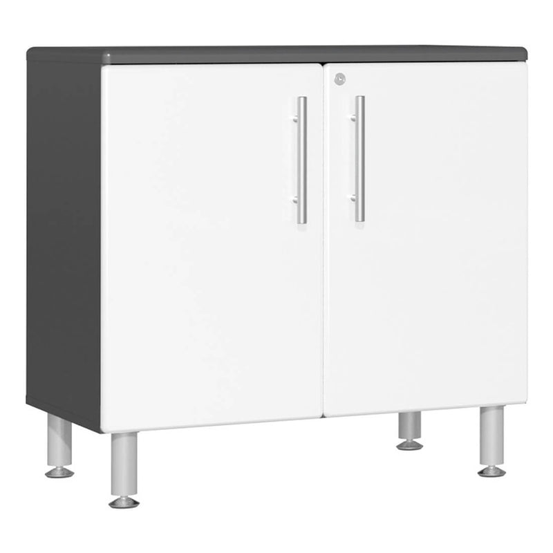 Ulti-MATE Garage 2-Door Oversized Base Cabinet in Starfire White Metallic