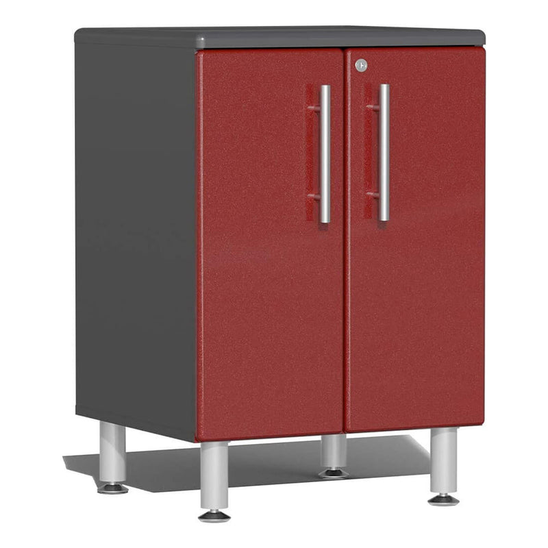 Ulti-MATE Garage 2-Door Base Cabinet in Ruby Red Metallic