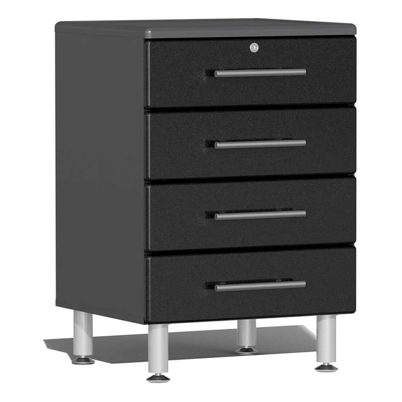 Ulti-MATE Garage 4-Drawer Base Cabinet in Midnight Black Metallic