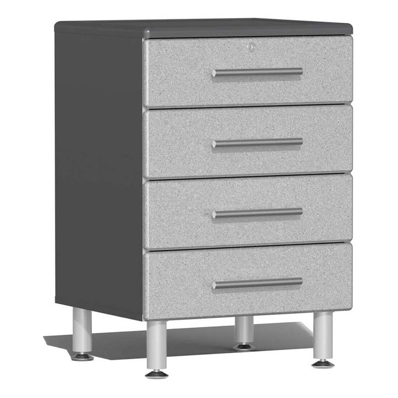 Ulti-MATE Garage 4-Drawer Base Cabinet in Stardust Silver Metallic