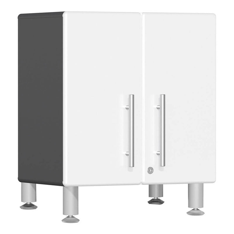Ulti-MATE Garage 2-Door Multi-Purpose Base Cabinet in Starfire White Metallic