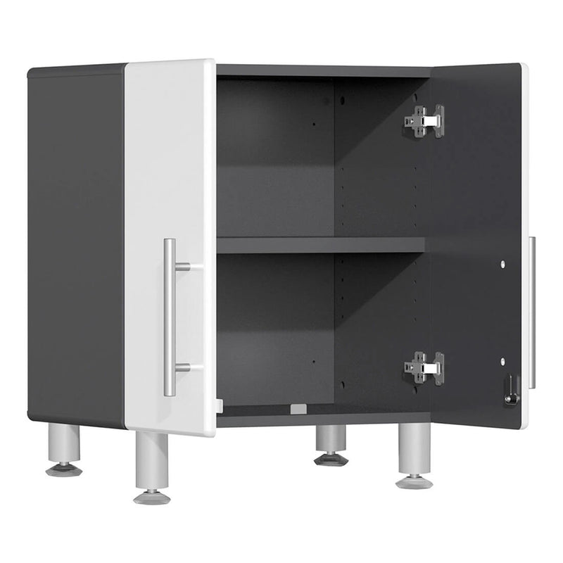 Ulti-MATE Garage 2-Door Multi-Purpose Base Cabinet in Starfire White Metallic