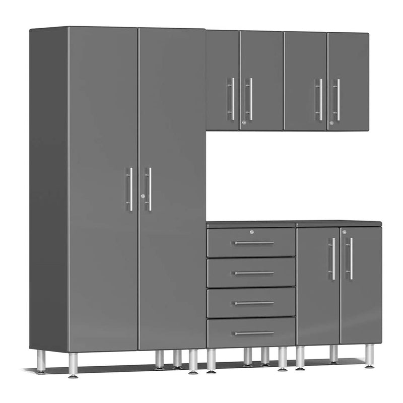 Ulti-MATE Garage 5-Piece Cabinet Kit in Graphite Grey Metallic