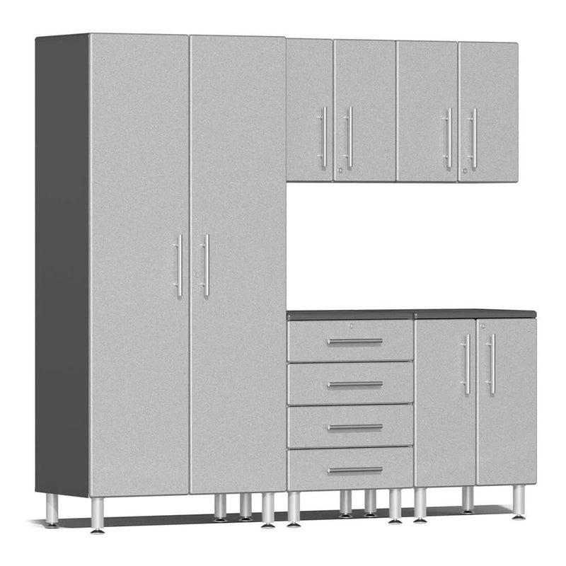 Ulti-MATE Garage 5-Piece Cabinet Kit in Stardust Silver Metallic
