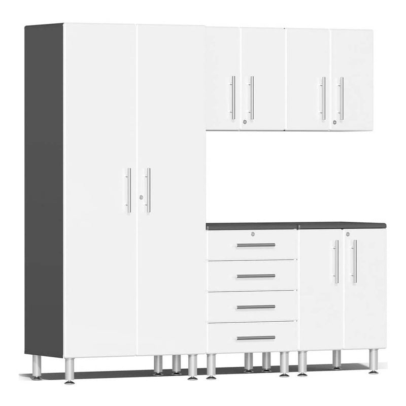 Ulti-MATE Garage 5-Piece Cabinet Kit in Starfire White Metallic