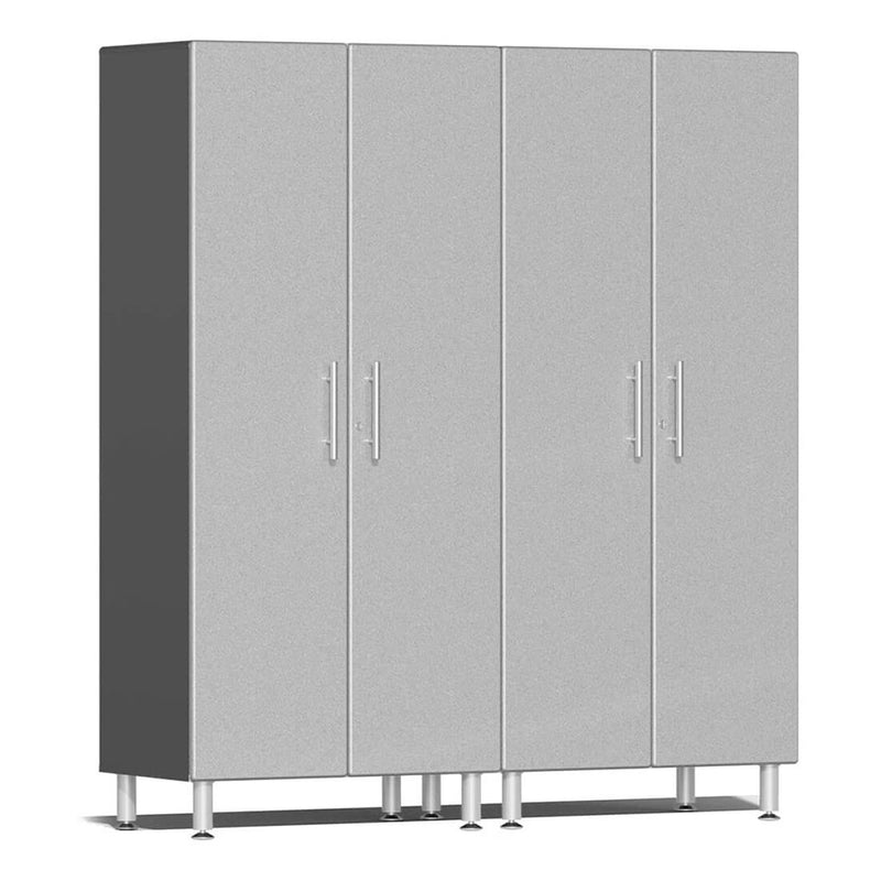 Ulti-MATE Garage 2-Door Tall Cabinet in Stardust Silver Metallic (2-Pack)