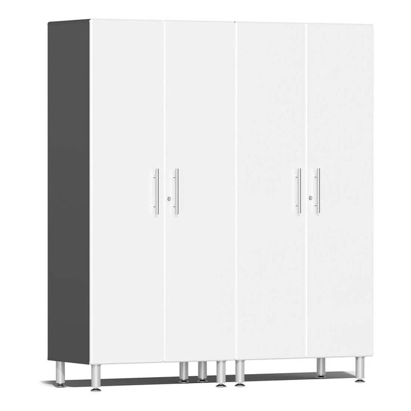 Ulti-MATE Garage 2-Door Tall Cabinet in Starfire White Metallic (2-Pack)