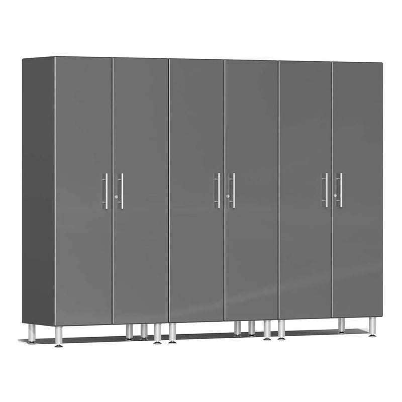 Ulti-MATE Garage 2-Door Tall Cabinet in Graphite Grey Metallic (3-Pack)