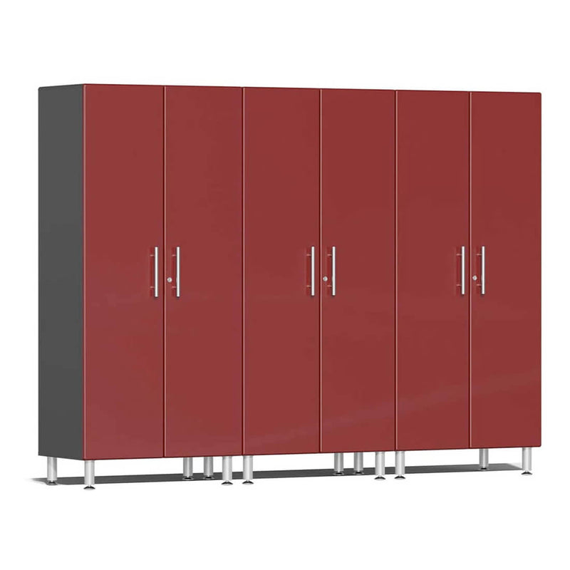 Ulti-MATE Garage 2-Door Tall Cabinet in Ruby Red Metallic (3-Pack)