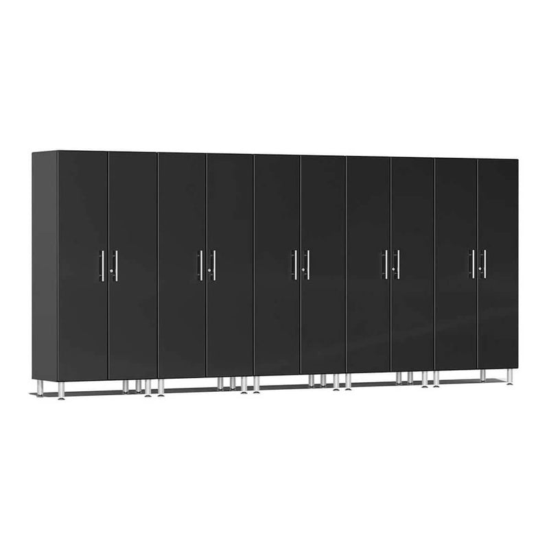 Ulti-MATE Garage 2-Door Tall Cabinet in Midnight Black Metallic (5-Pack)
