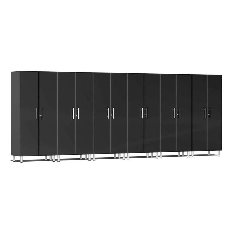 Ulti-MATE Garage 2-Door Tall Cabinet in Midnight Black Metallic (6-Pack)