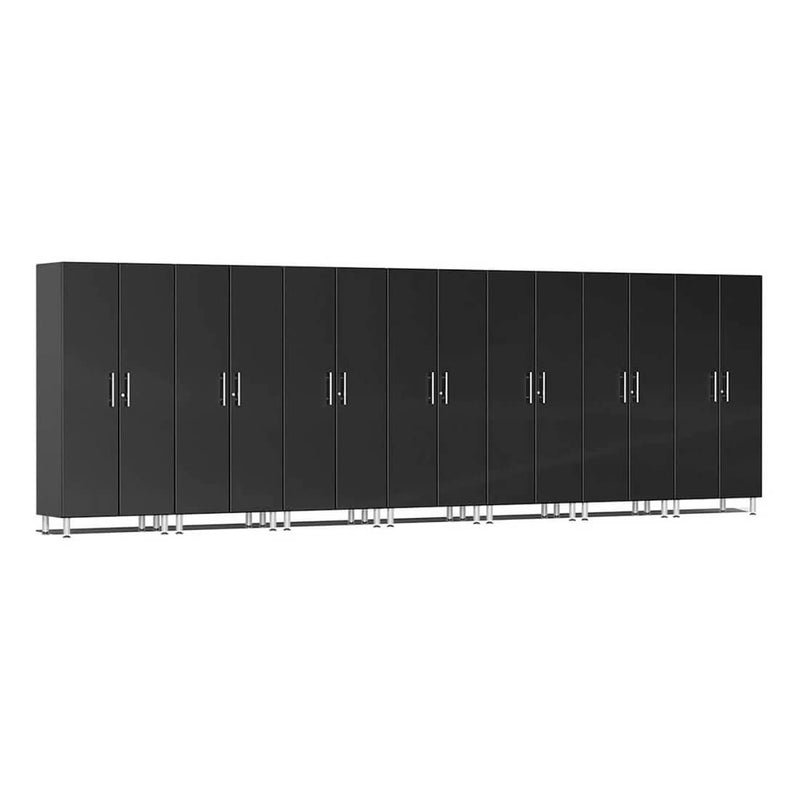 Ulti-MATE Garage 2-Door Tall Cabinet in Midnight Black Metallic (7-Pack)