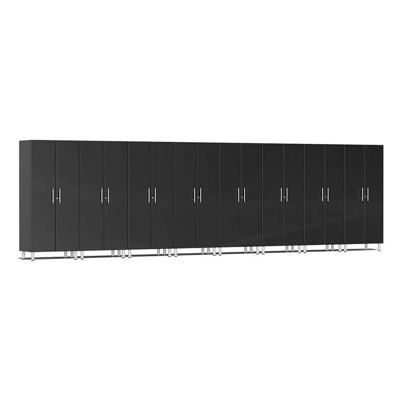 Ulti-MATE Garage 2-Door Tall Cabinet in Midnight Black Metallic (8-Pack)