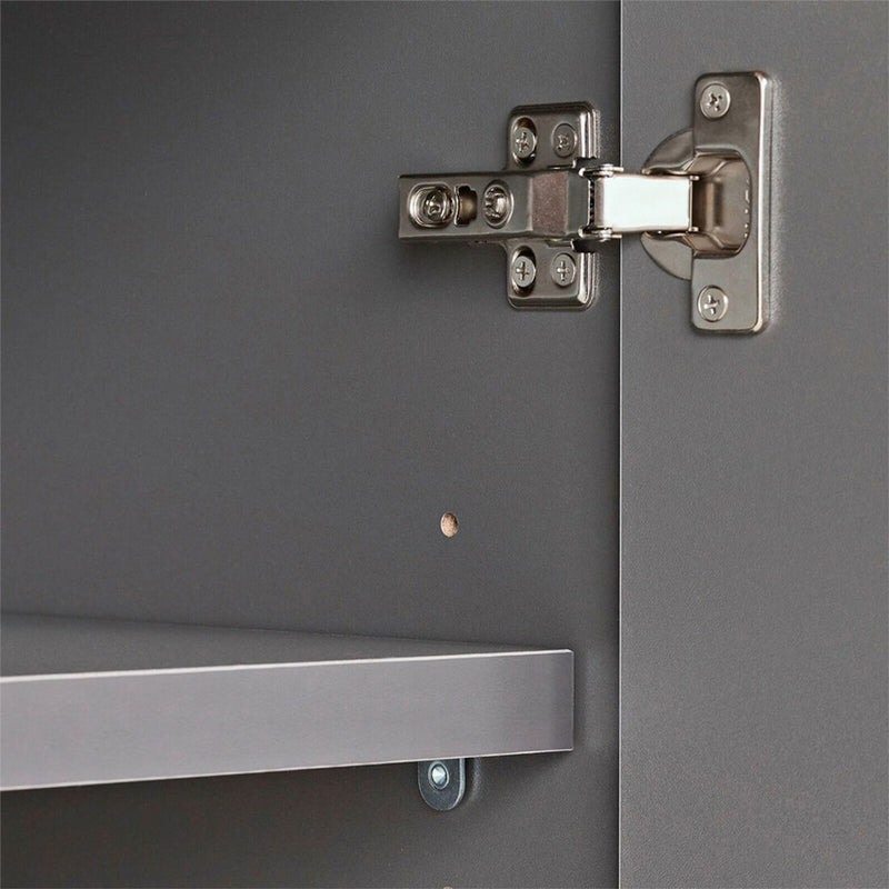 Ulti-MATE Garage 7-Piece Cabinet Kit with Bamboo Worktops in Midnight Black Metallic