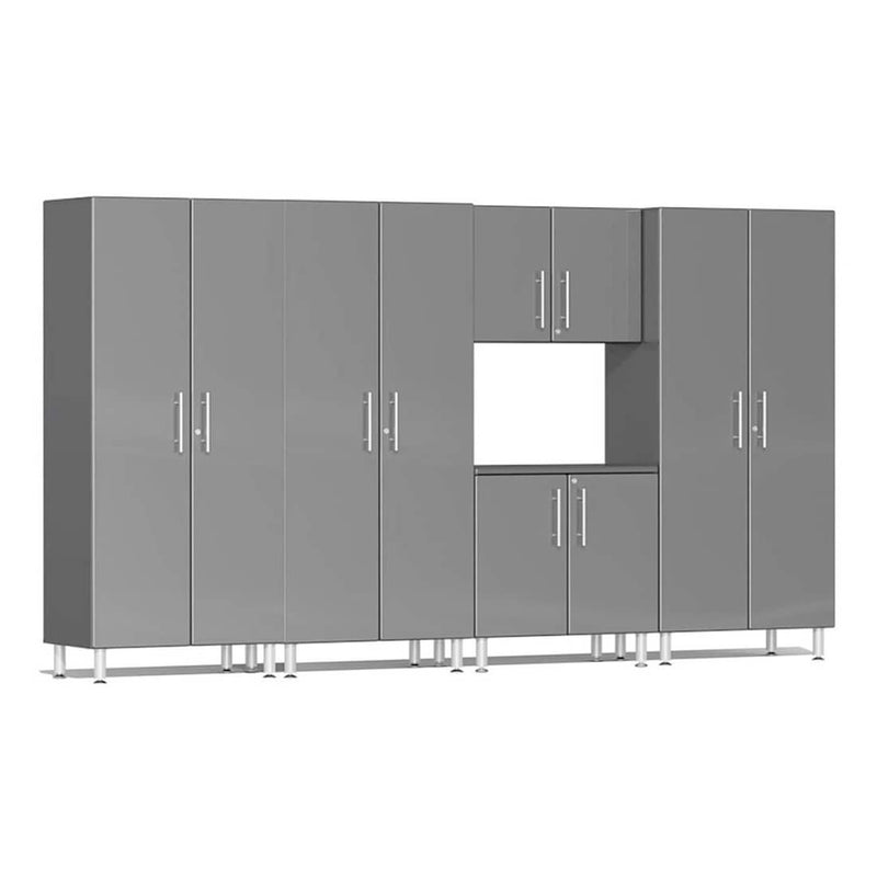 Ulti-MATE Garage 5-Piece Cabinet System in Graphite Grey Metallic