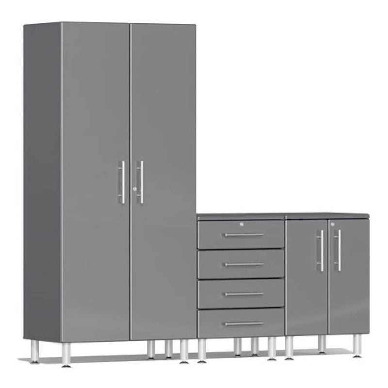Ulti-MATE Garage 3-Piece Cabinet Kit in Graphite Grey Metallic