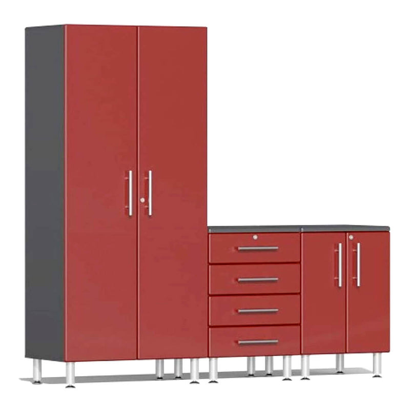 Ulti-MATE Garage 3-Piece Cabinet Kit in Ruby Red Metallic