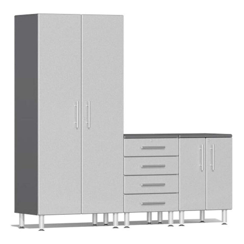 Ulti-MATE Garage 3-Piece Cabinet Kit in Stardust Silver Metallic