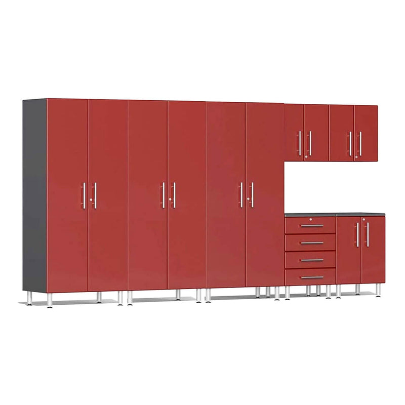Ulti-MATE Garage 7-Piece Cabinet Kit in Ruby Red Metallic