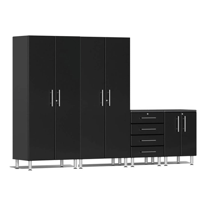 Ulti-MATE Garage 4-Piece Cabinet Set in Midnight Black Metallic