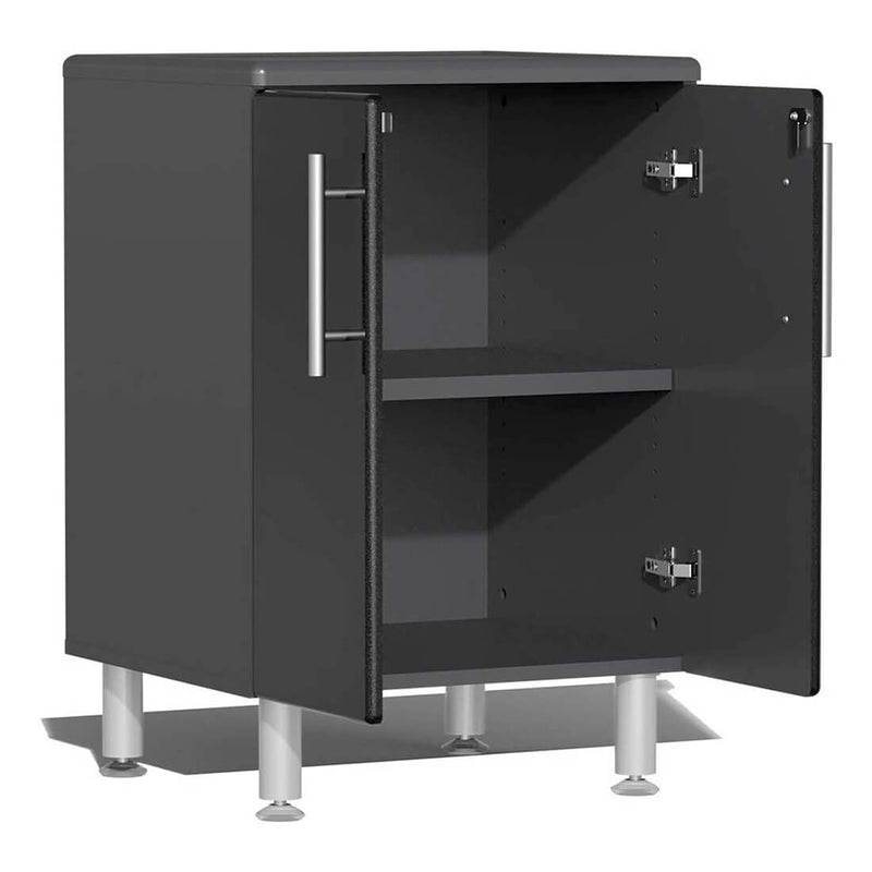 Ulti-MATE Garage 2-Door Base Cabinet in Midnight Black Metallic (4-Pack)