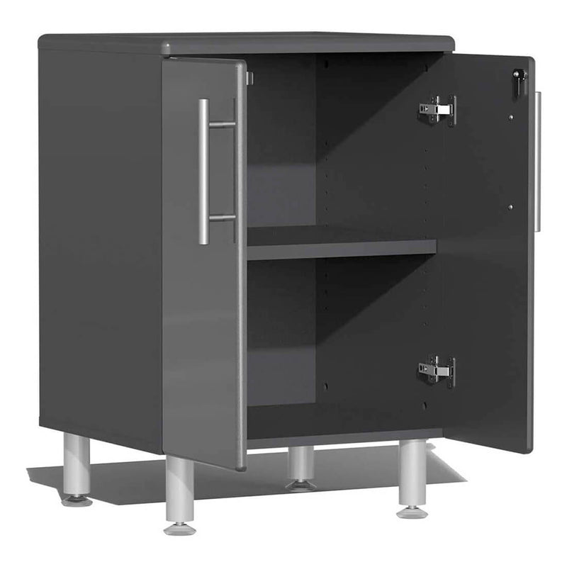 Ulti-MATE Garage 2-Door Base Cabinet in Graphite Grey Metallic (4-Pack)