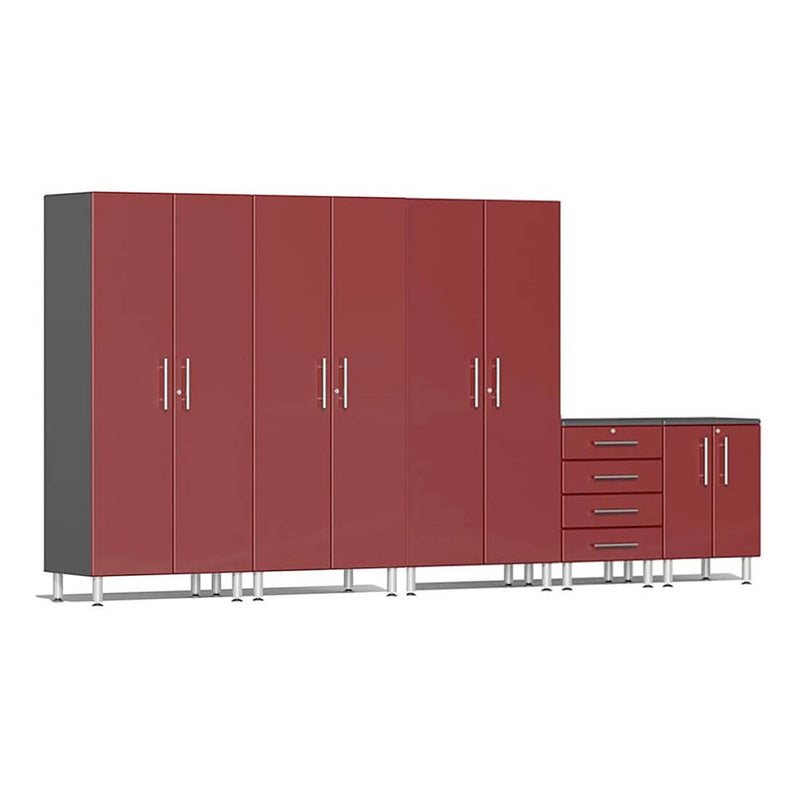 Ulti-MATE Garage 5-Piece Cabinet Set in Ruby Red Metallic