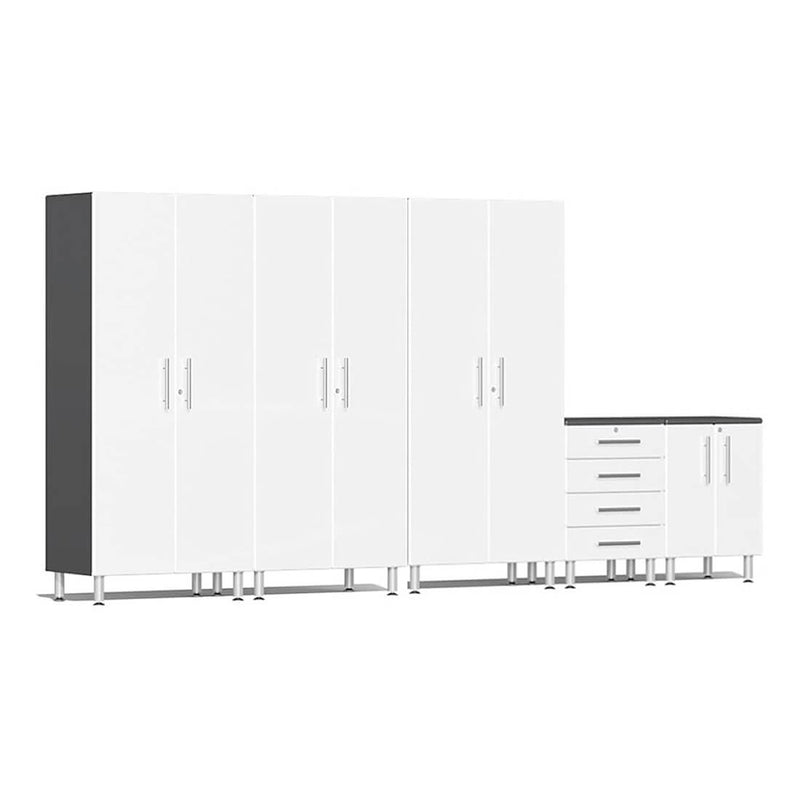 Ulti-MATE Garage 5-Piece Cabinet Set in Starfire White Metallic