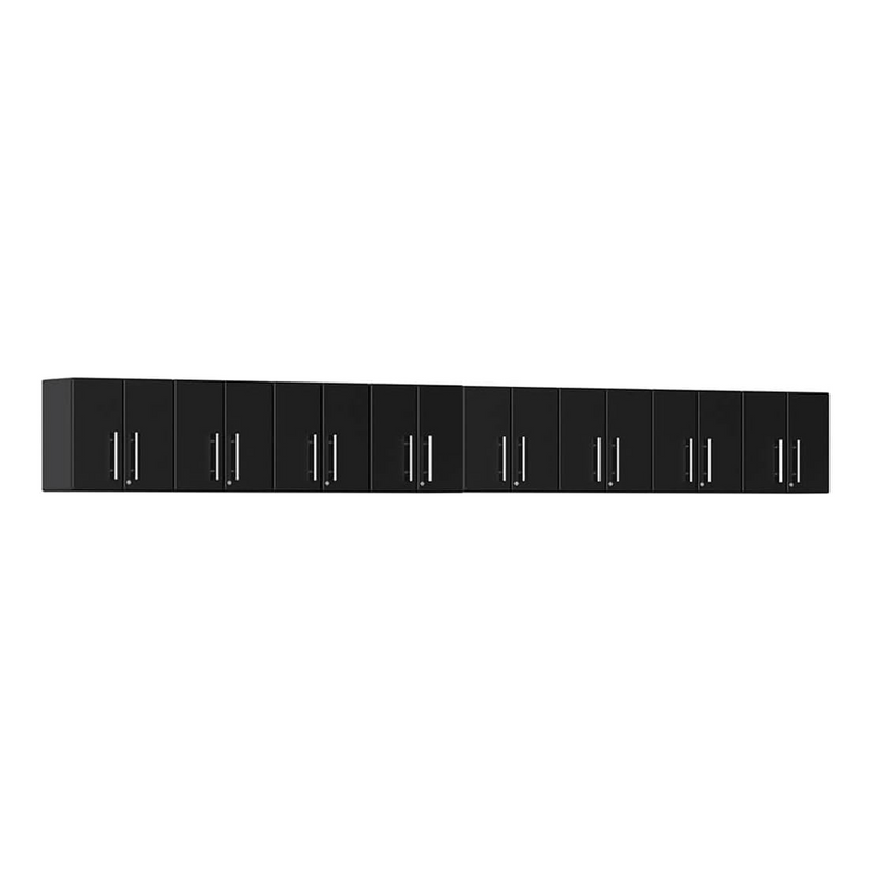 Ulti-MATE Garage 2-Door Wall Cabinet in Midnight Black Metallic (8-Pack)