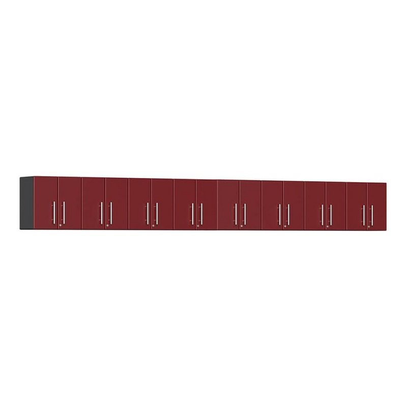 Ulti-MATE Garage 2-Door Wall Cabinet in Ruby Red Metallic (8-Pack)