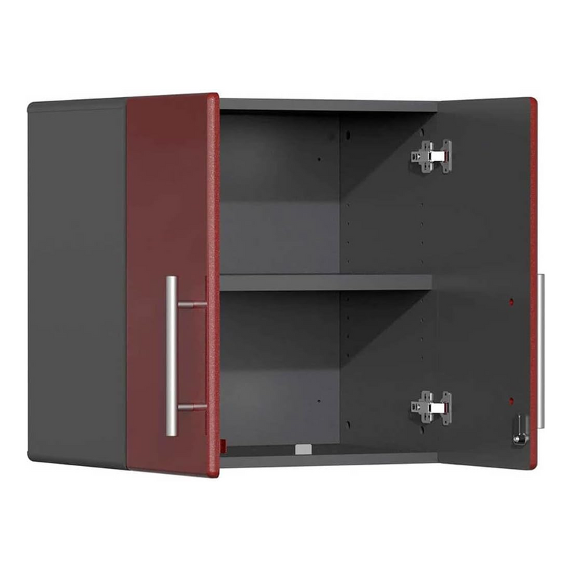 Ulti-MATE Garage 2-Door Wall Cabinet in Ruby Red Metallic (8-Pack)