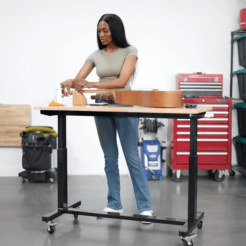 SafeRacks Height Adjustable Mobile Workbench