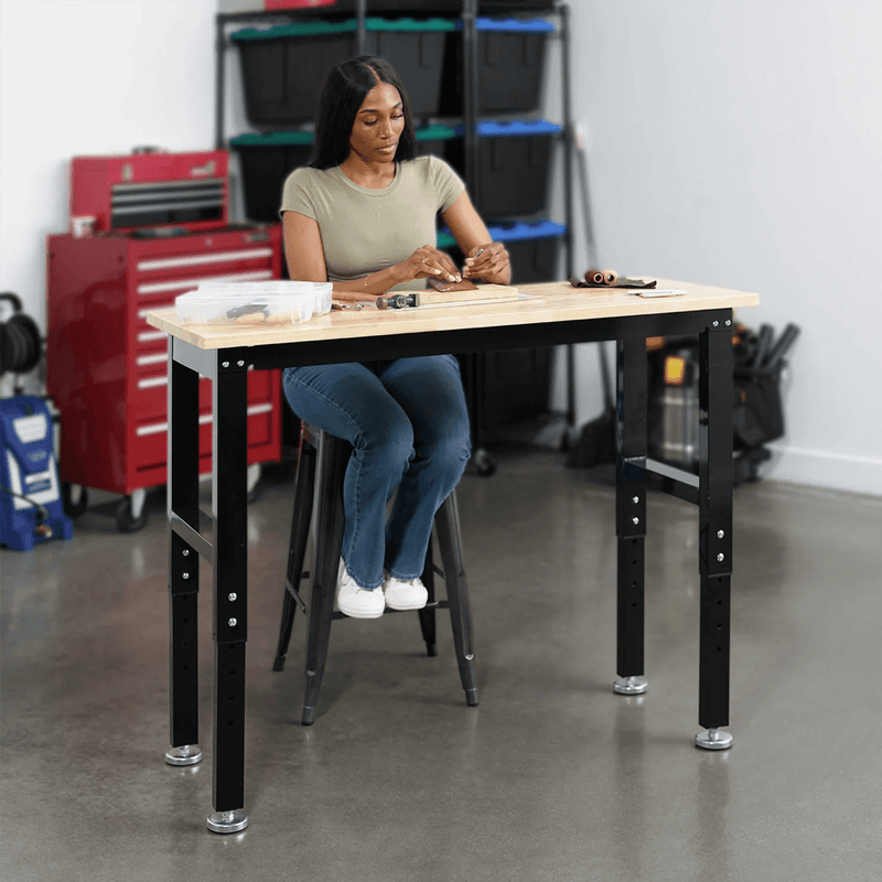 MonsterRAX Height Adjustable Heavy-Duty Workbench