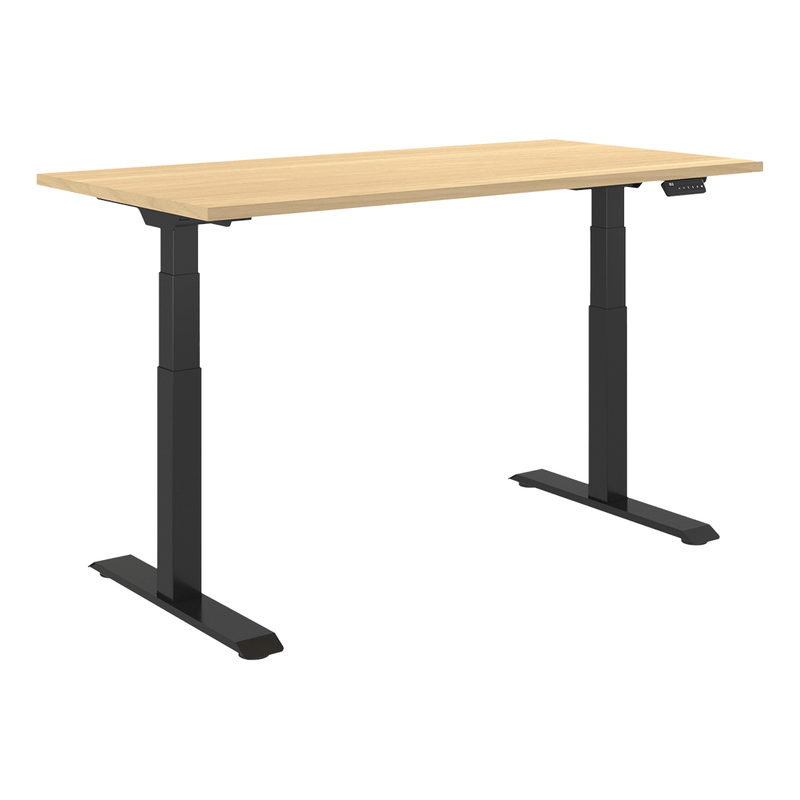 4Dock Electric 60 x 30 Height-Adjustable Industrial Workbench (Black Frame)