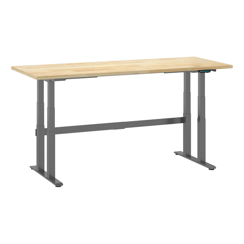 4Dock Electric 72 x 36 Height-Adjustable Industrial Workbench (Grey Frame)