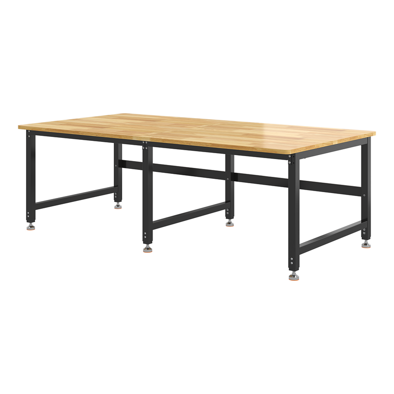 4Dock Heavy-Duty 90 x 48 Industrial Workbench (Black Frame)