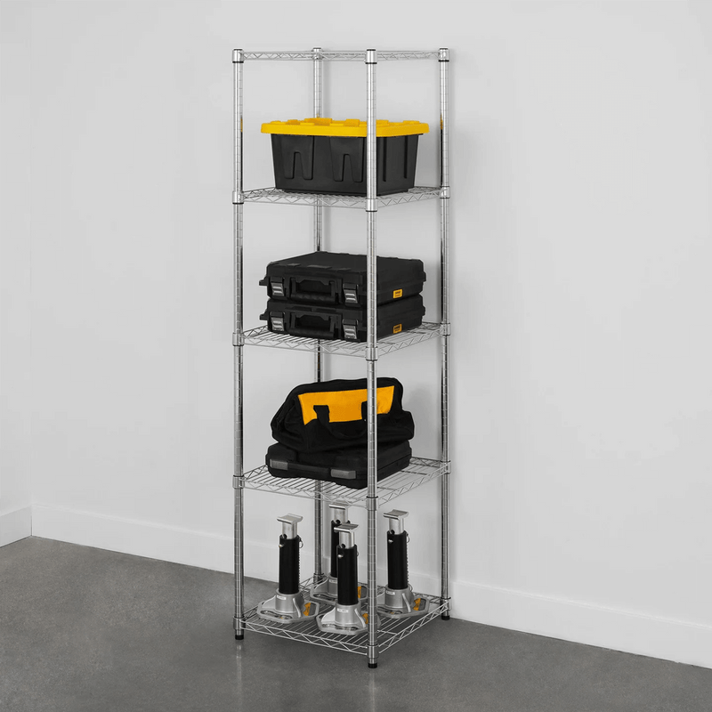 MonsterRAX 18" x 18" x 72" 5-Tier Wire Rack (Zinc)