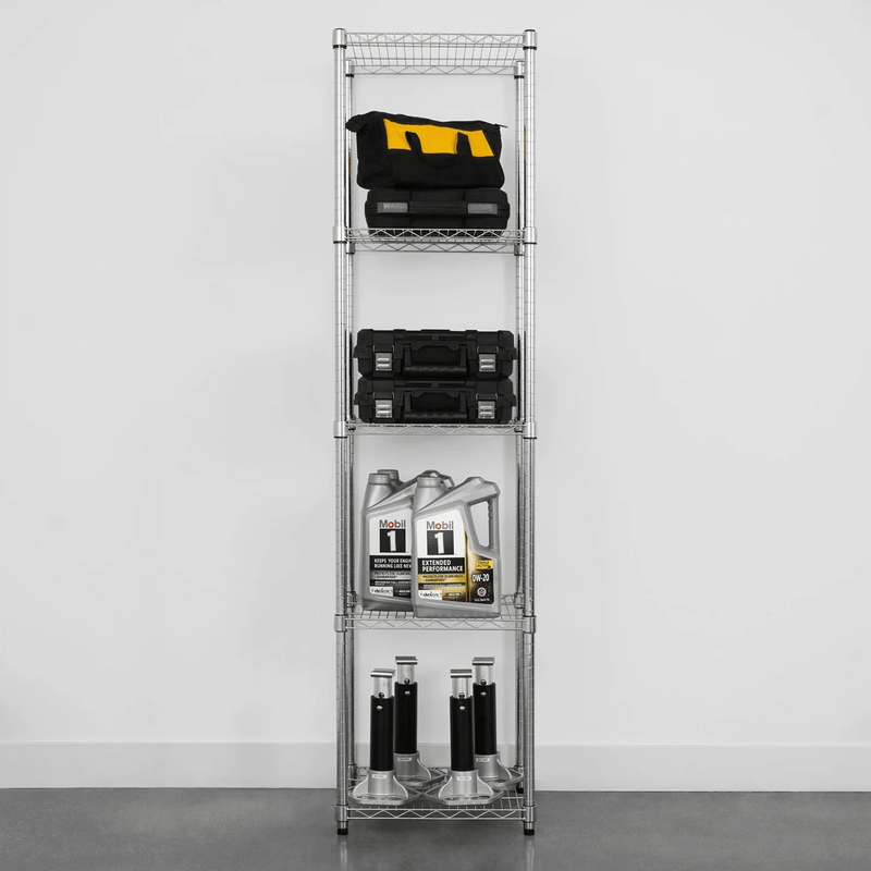 MonsterRAX 18" x 18" x 72" 5-Tier Wire Rack (Zinc)