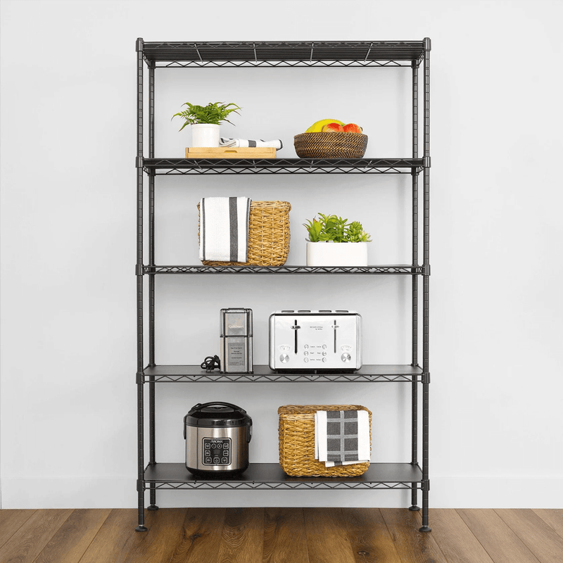 SafeRacks 14" x 36" x 60" 5-Tier Wire Rack