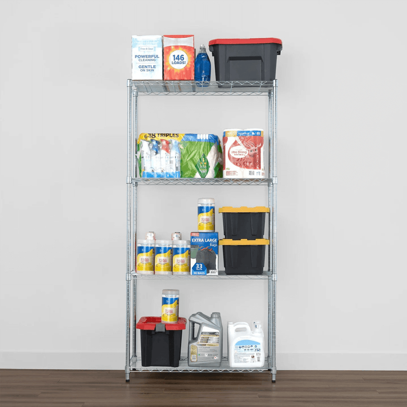 MonsterRAX 18" x 36" x 72" 4-Tier Wire Rack (Zinc)