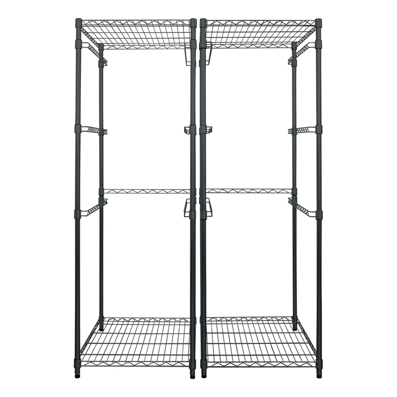 MonsterRAX Two Storage Bin Racks (Black)