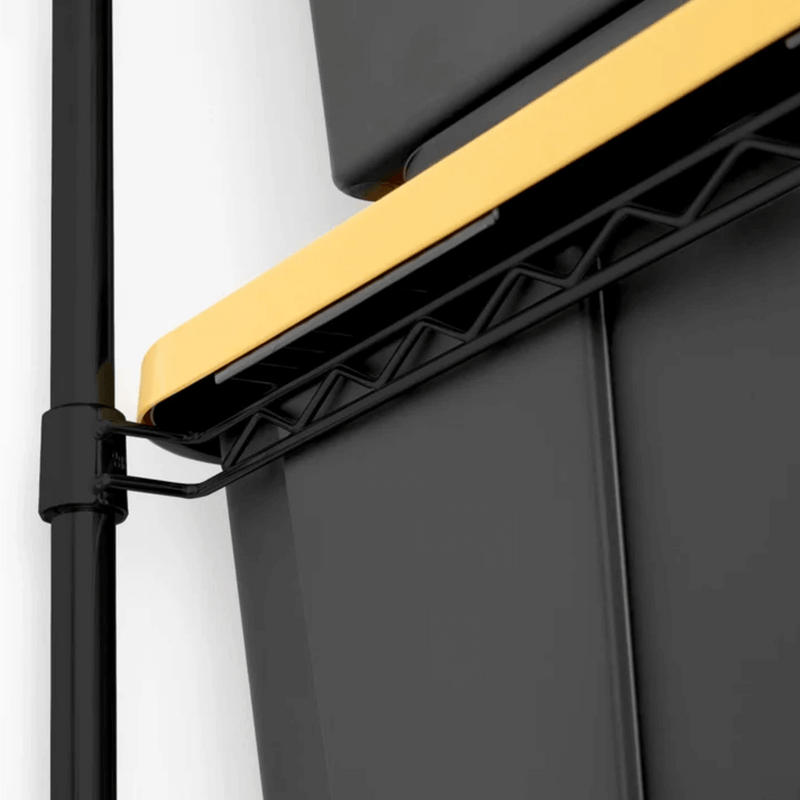 MonsterRAX Two Storage Bin Racks (Black)
