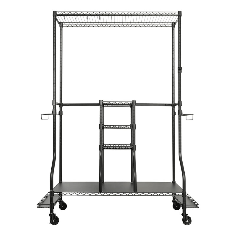 MonsterRAX Deluxe Golf Equipment Organizer Rack (Black)