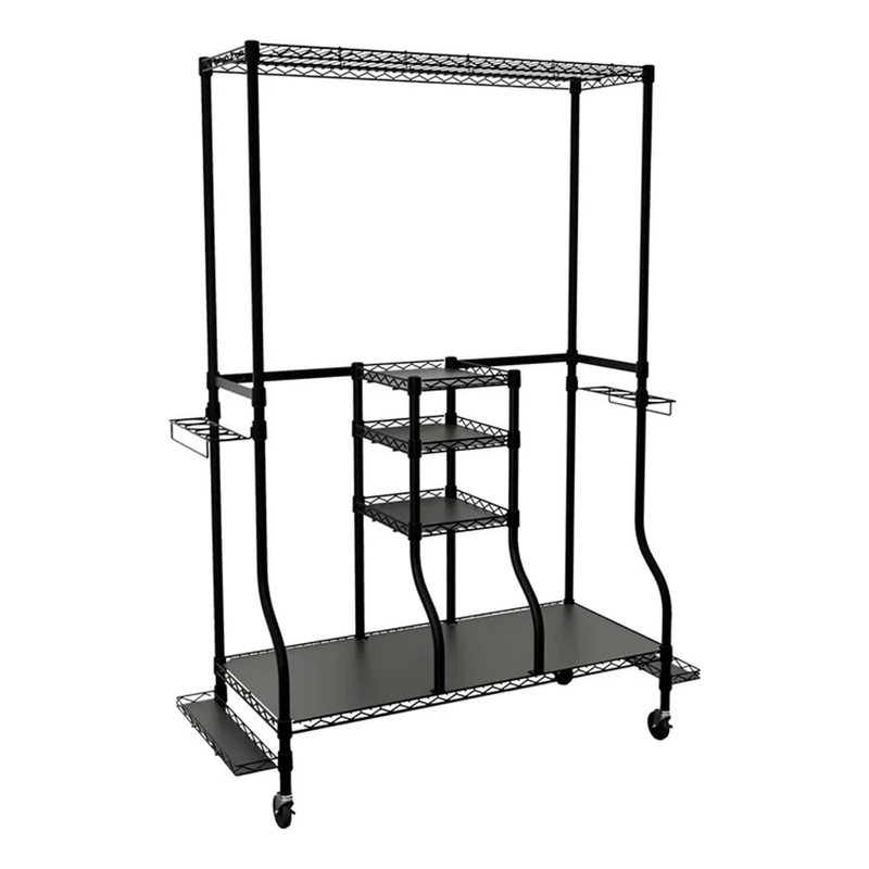 MonsterRAX Deluxe Golf Equipment Organizer Rack (Black)