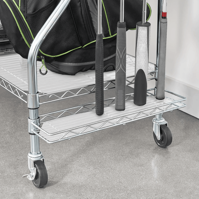 SafeRacks Deluxe Golf Equipment Organizer Rack (Zinc)